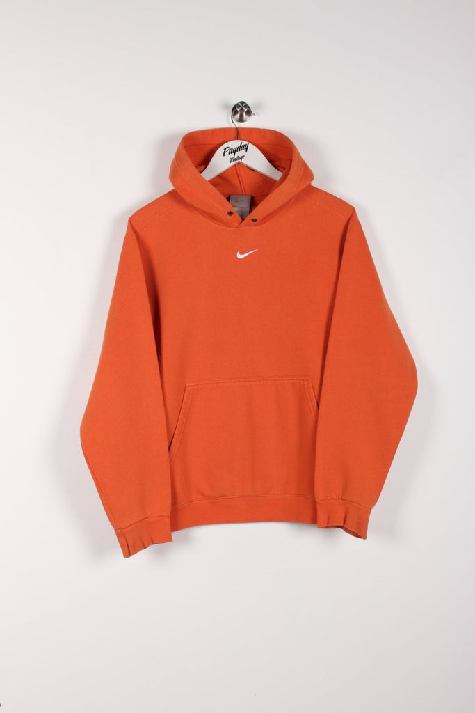 00's Nike Centre Swoosh Hoodie Orange Medium - Payday Vintage