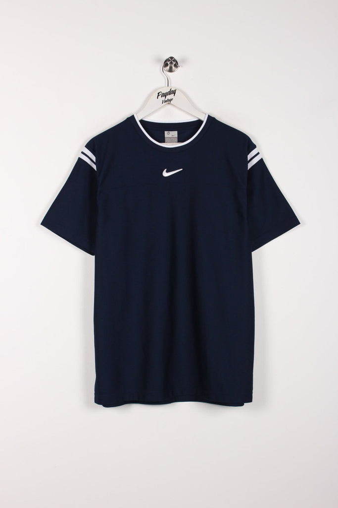 00's Nike Centre Swoosh T-Shirt Navy XL - Payday Vintage
