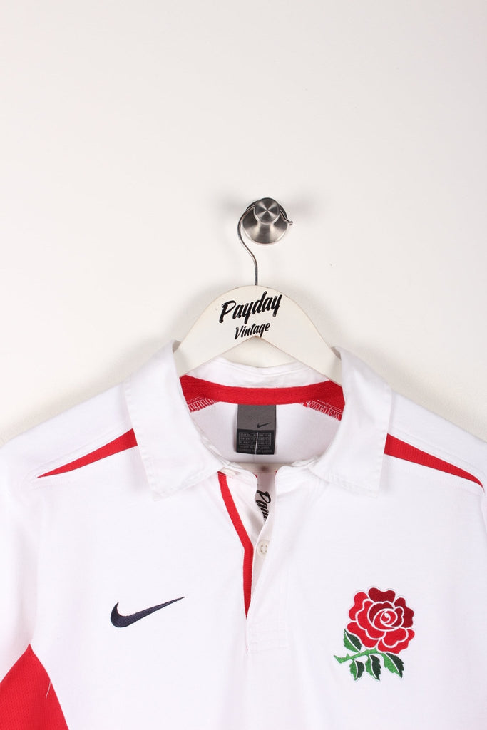 00's Nike England Home Rugby Shirt Medium - Payday Vintage