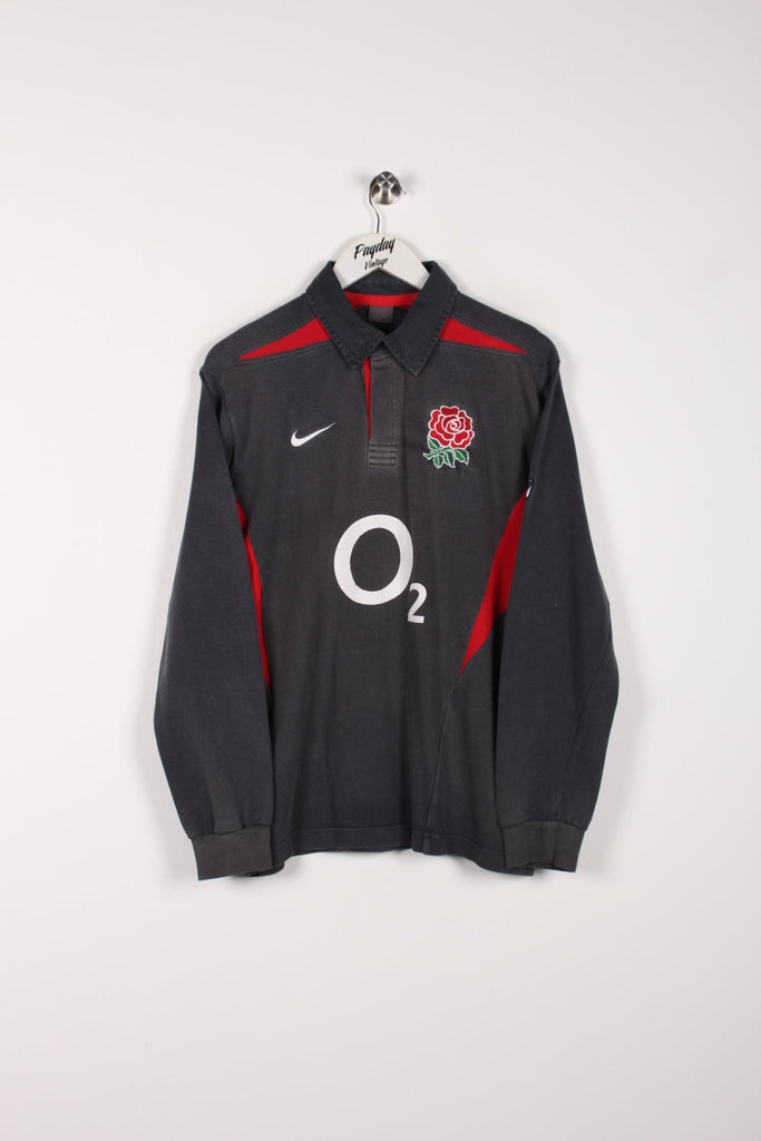 00's Nike England Rugby Shirt Grey Medium - Payday Vintage