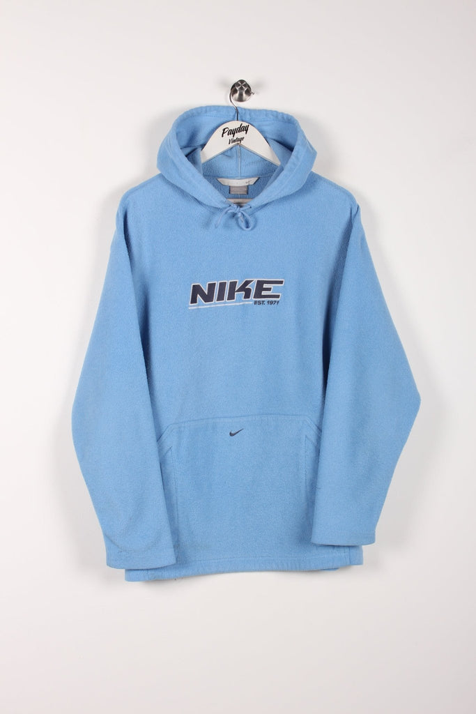 00's Nike Fleece Hoodie Baby Blue Large - Payday Vintage