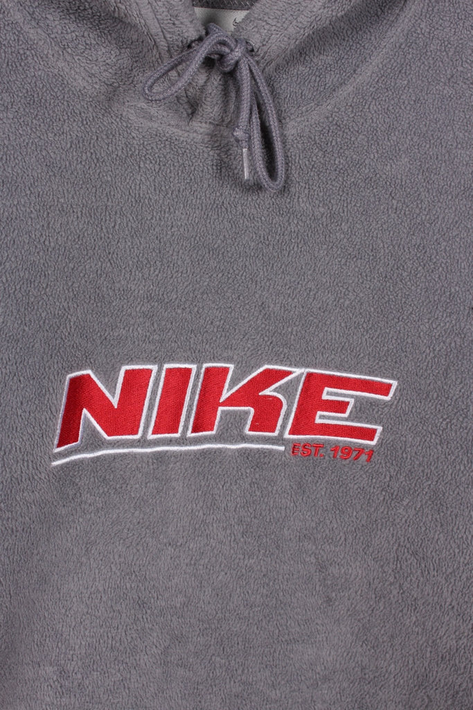 00's Nike Fleece Hoodie Grey XXL - Payday Vintage