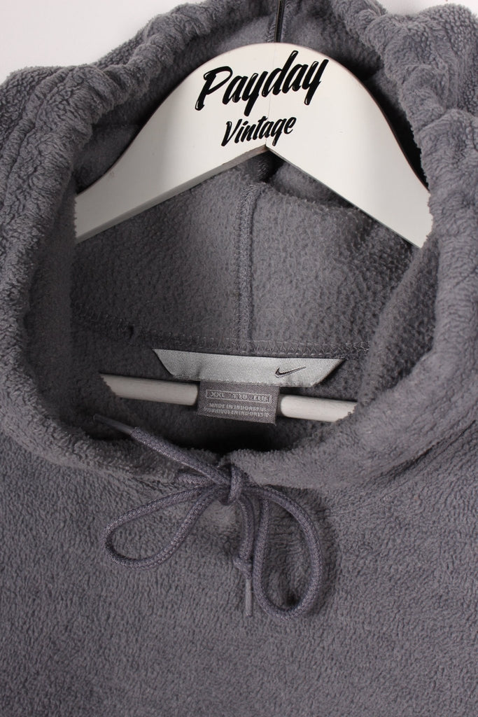 00's Nike Fleece Hoodie Grey XXL - Payday Vintage