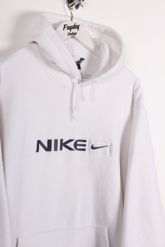 00's Nike Fleece Hoodie White XL - Payday Vintage