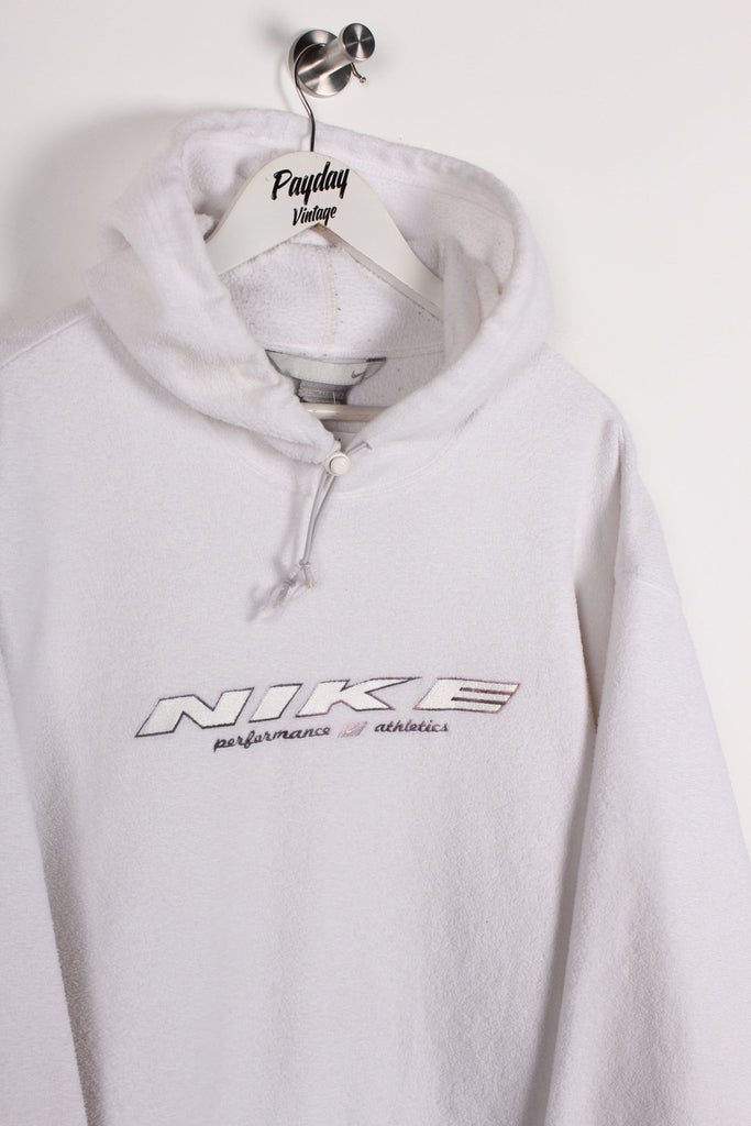 00's Nike Fleece Hoodie White XXL - Payday Vintage