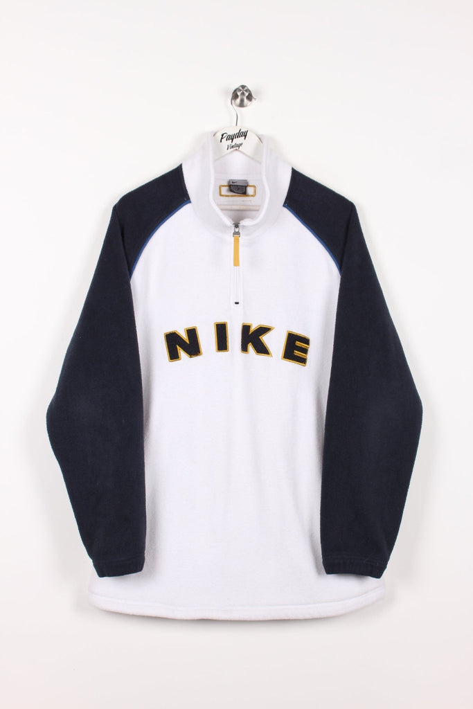 00's Nike Fleece White/Navy XL - Payday Vintage