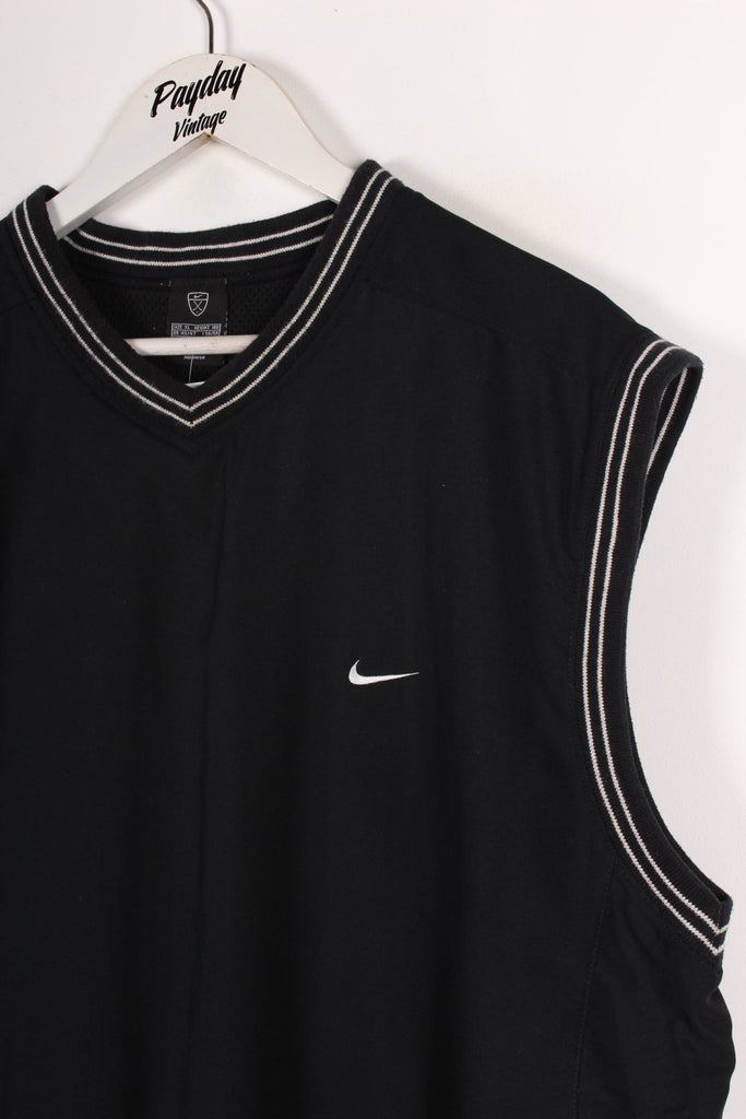 00's Nike Golf Vest Black Large - Payday Vintage