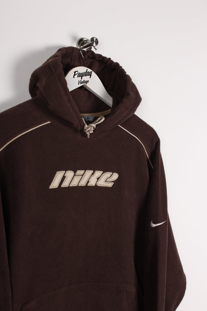 00's Nike Hooded Fleece Brown Medium - Payday Vintage
