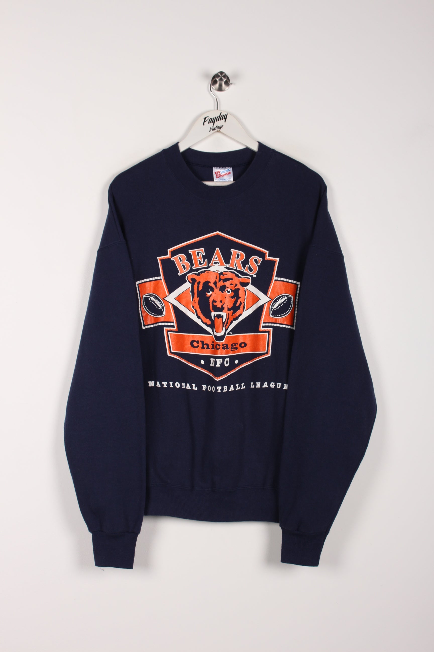 90 s Chicago Bears Sweatshirt Navy XL