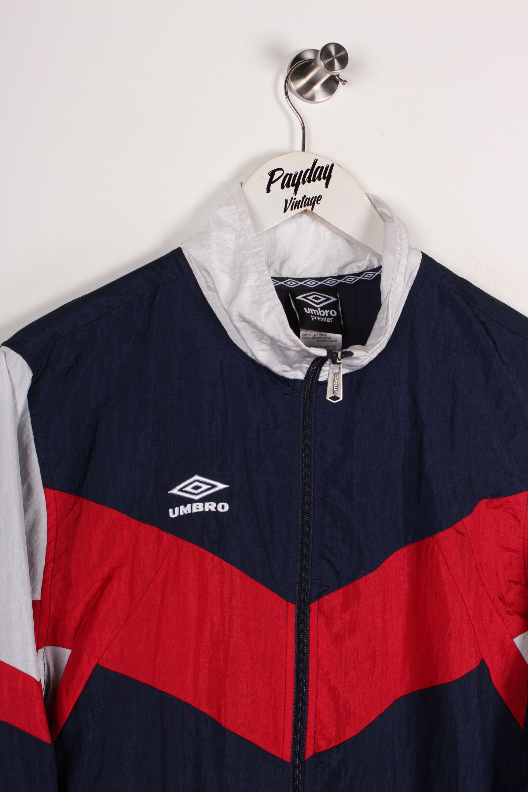 Umbro Track Jacket Navy/Red Small – Payday Vintage