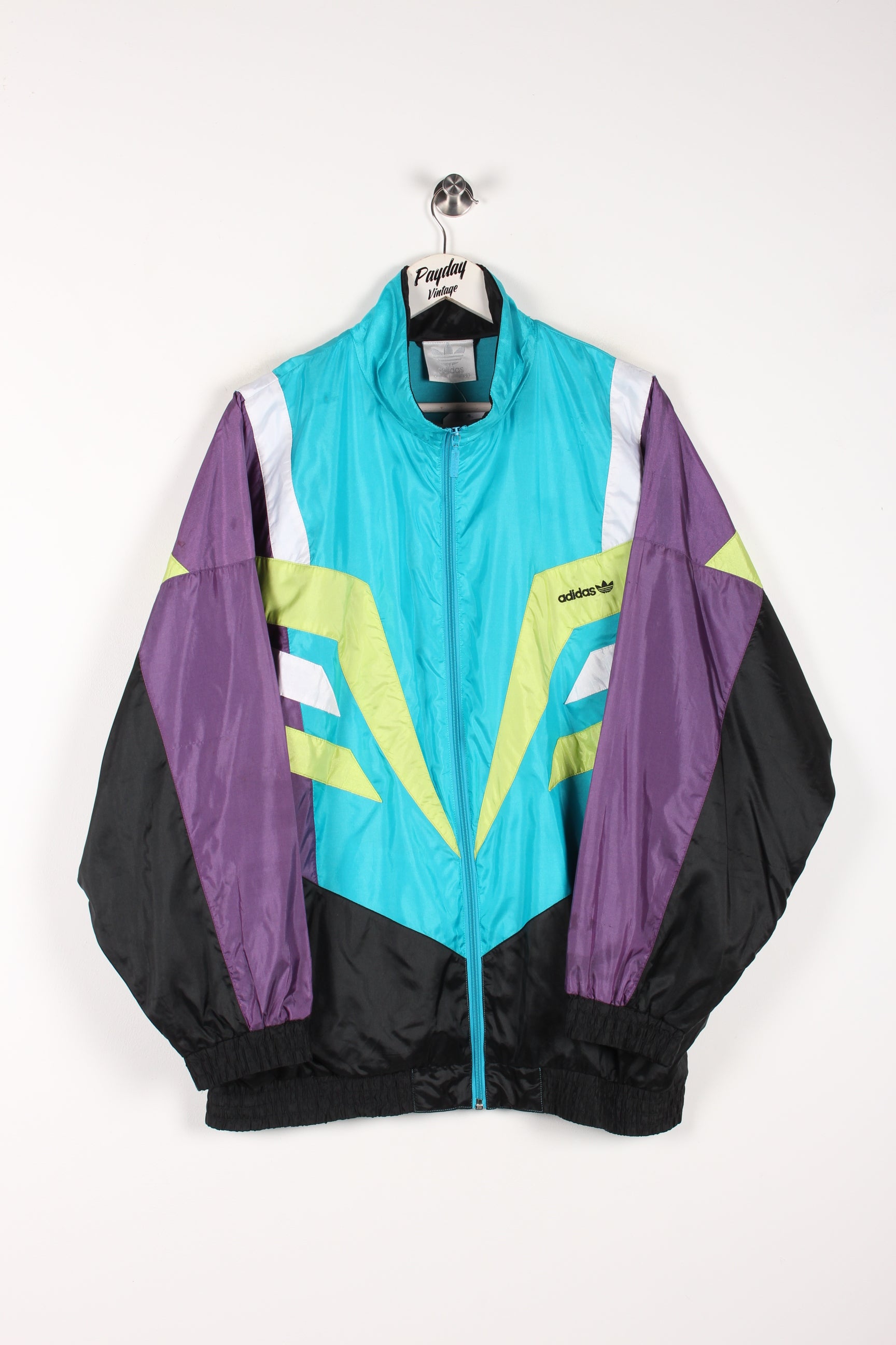 トップス 90's old adidas track jacket archive y2k Adidas Vintage 90's Track Jacket Black & Blue White Stripes