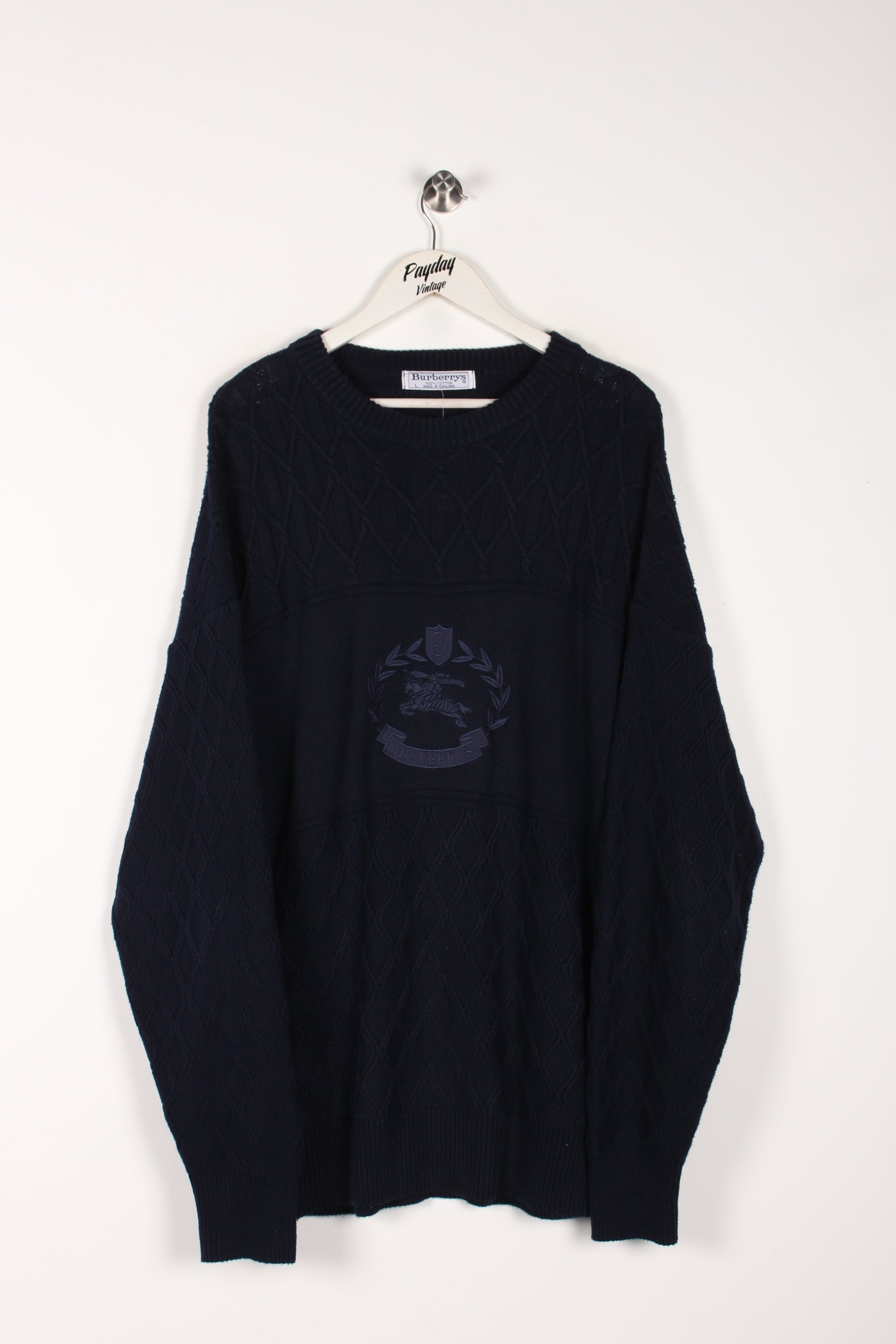 90's Burberry Cable Knit Sweater XXL – Payday Vintage