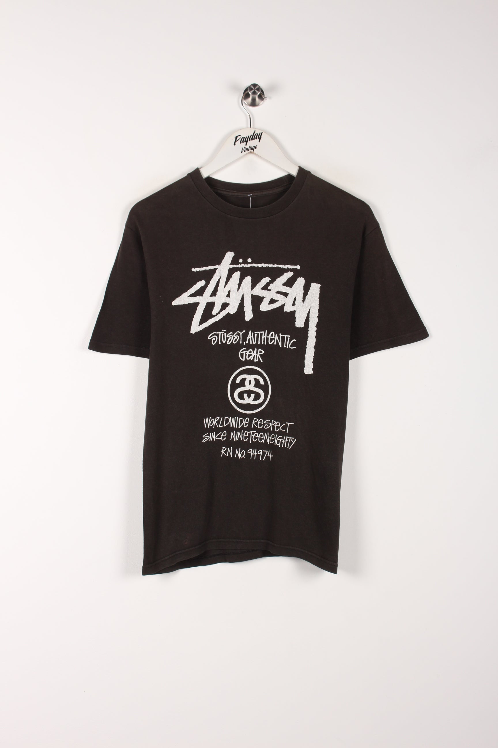 Stüssy Graphic T-Shirt Black Small – Payday Vintage