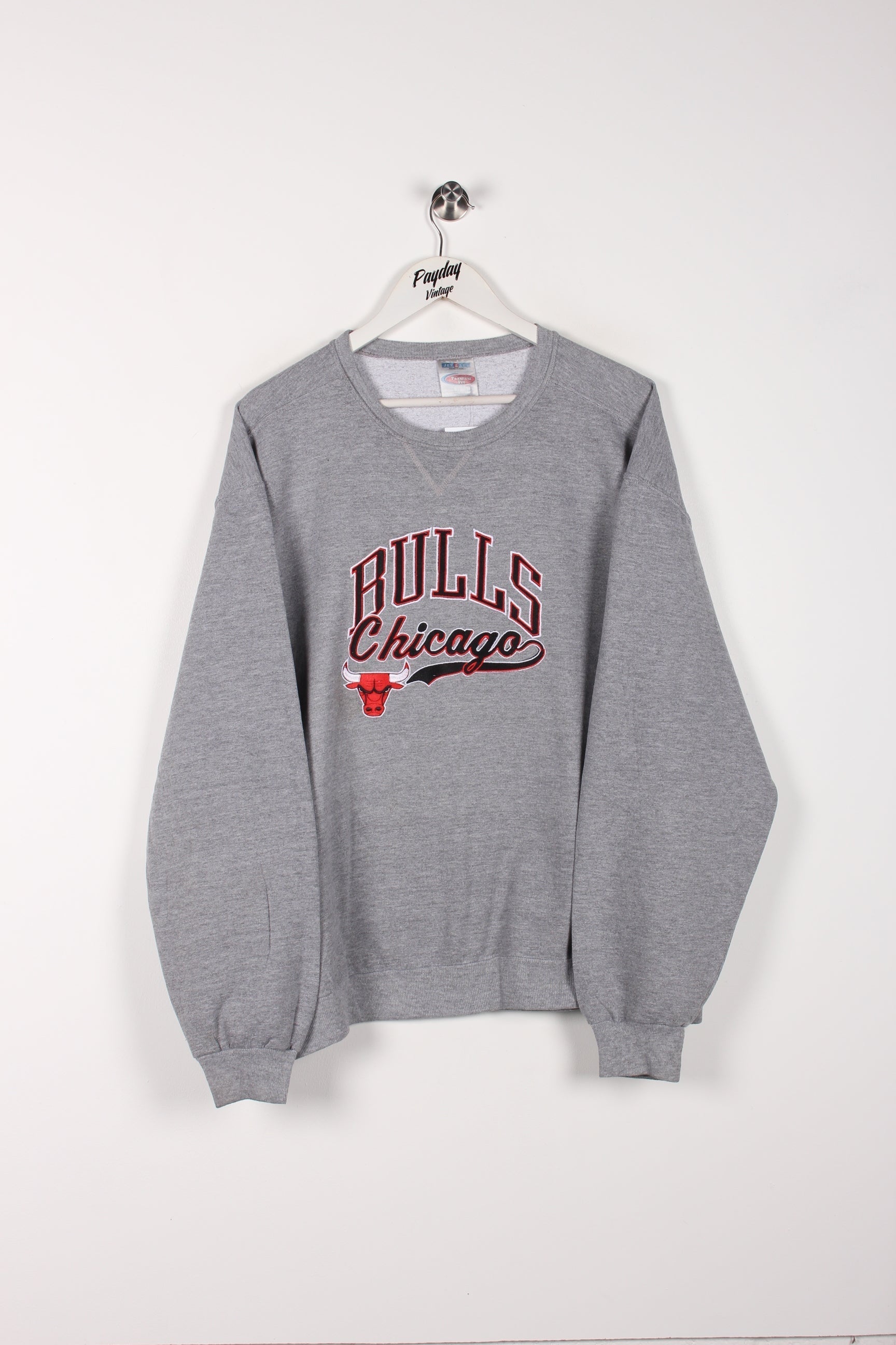 90's Chicago Bulls Sweatshirt Grey XL