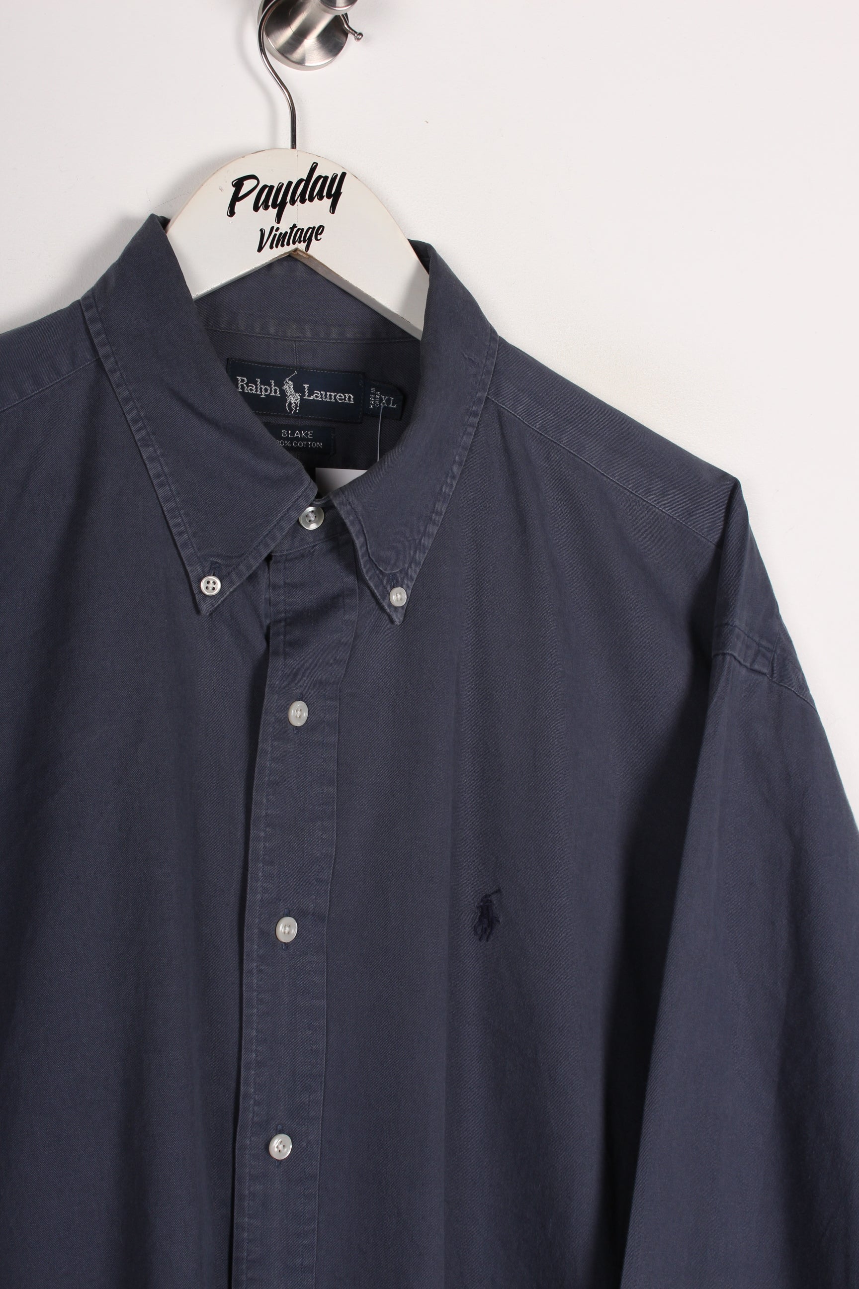 90's Ralph Lauren Shirt Navy XL – Payday Vintage