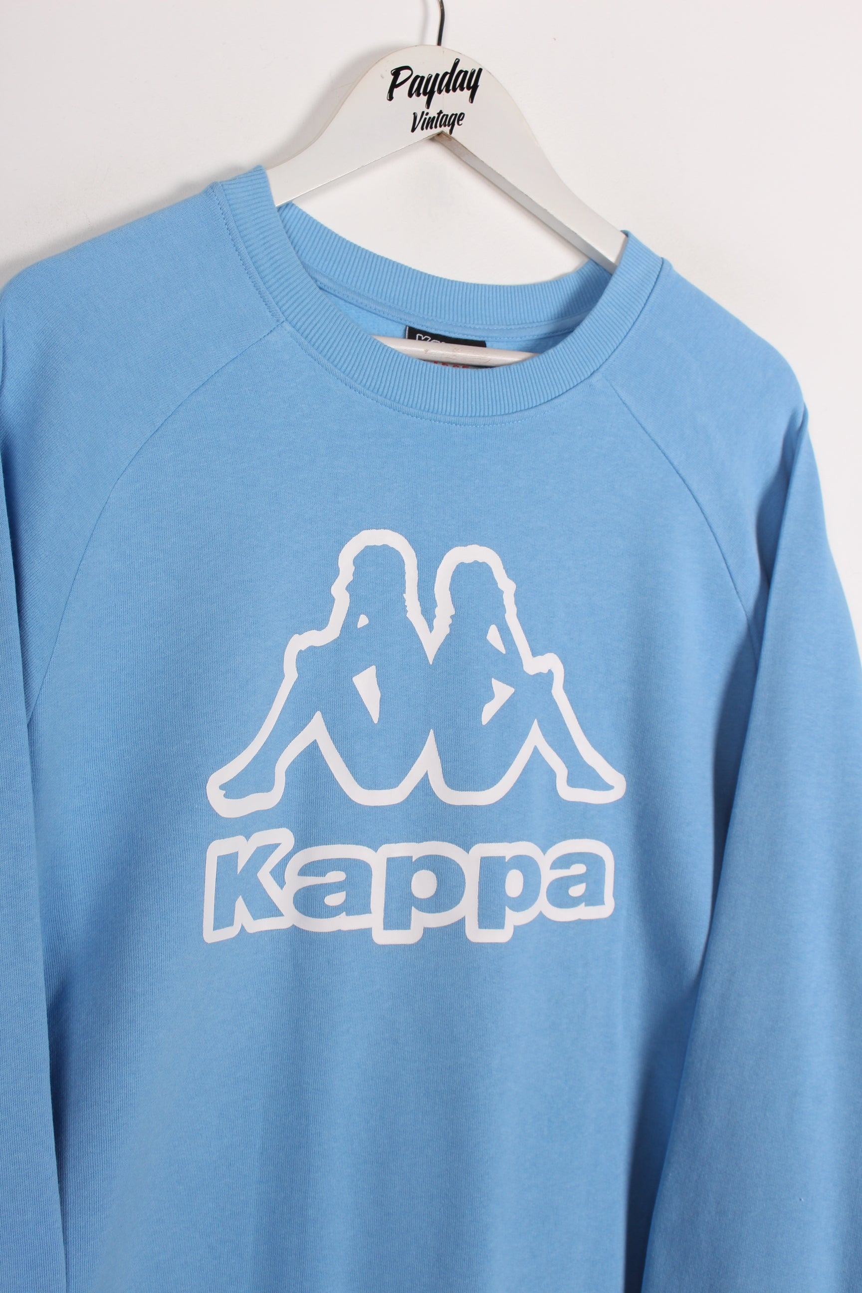 Kappa Sweatshirt Baby Blue Large – Vintage