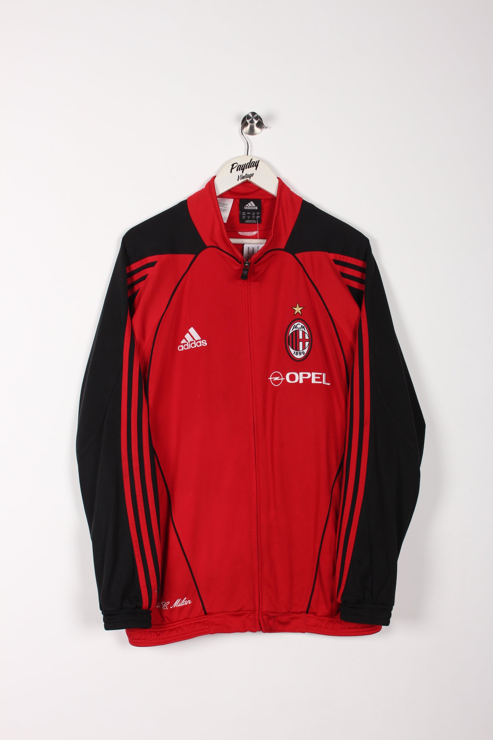 2000's Adidas AC Milan Track Jacket Red/Black Large – Payday Vintage