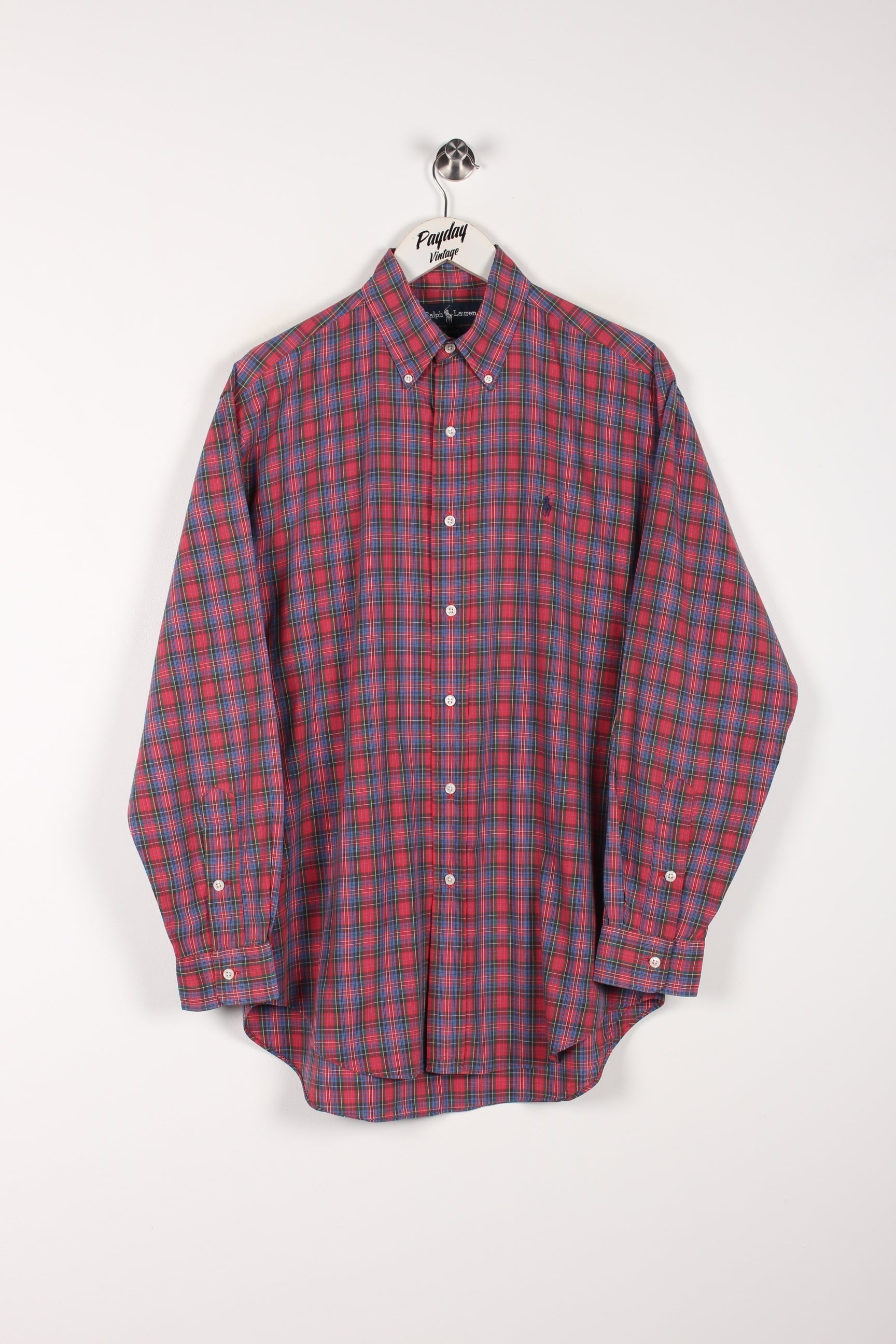 トップス RALPH LAUREN Vintage shirt check y2k RL Polo Ralph Lauren Vintage 90s Y2K Multi Colored Striped Polo