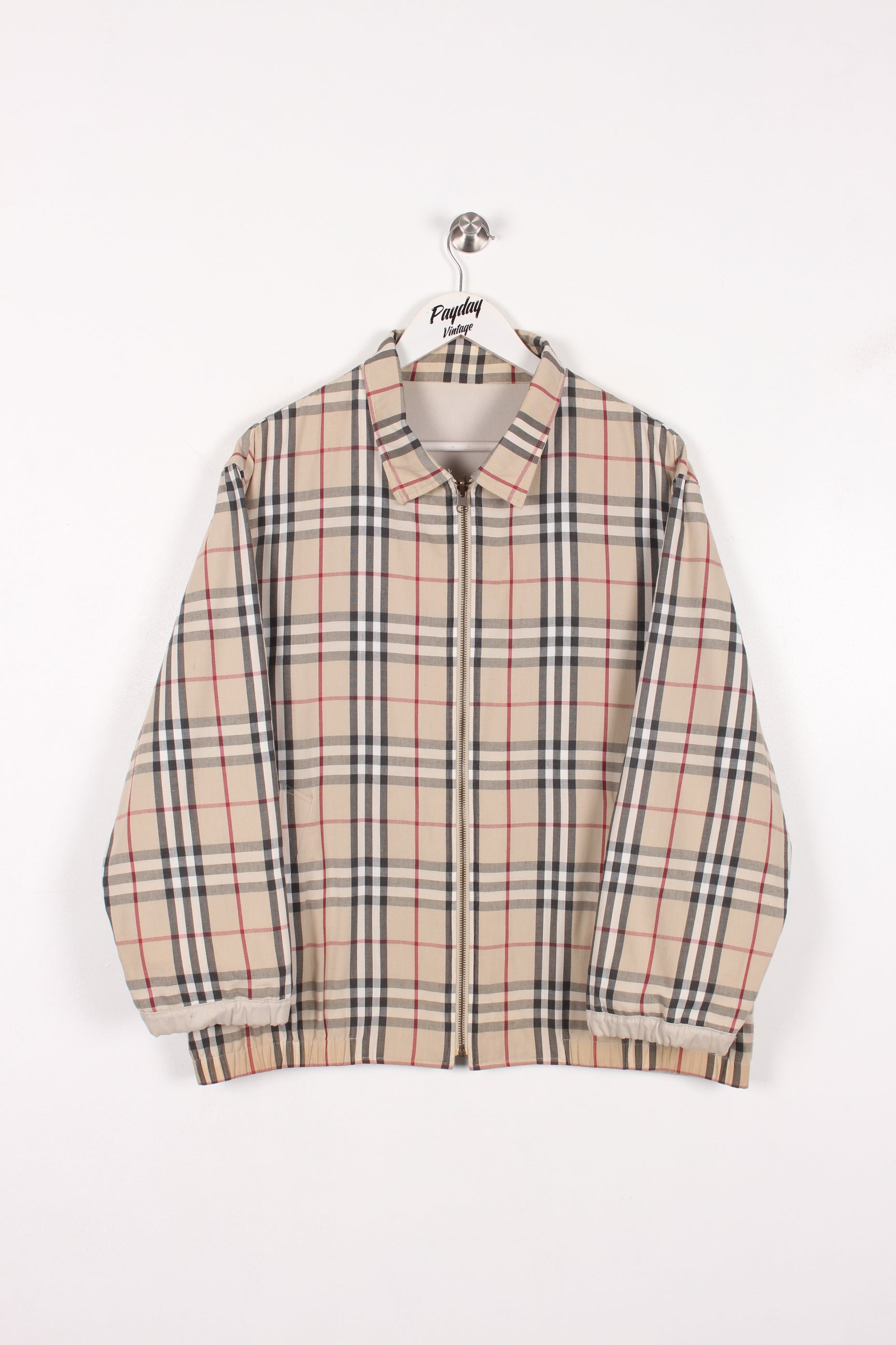 00's Burberry Nova check Reversible Jacket Beige Large – Payday