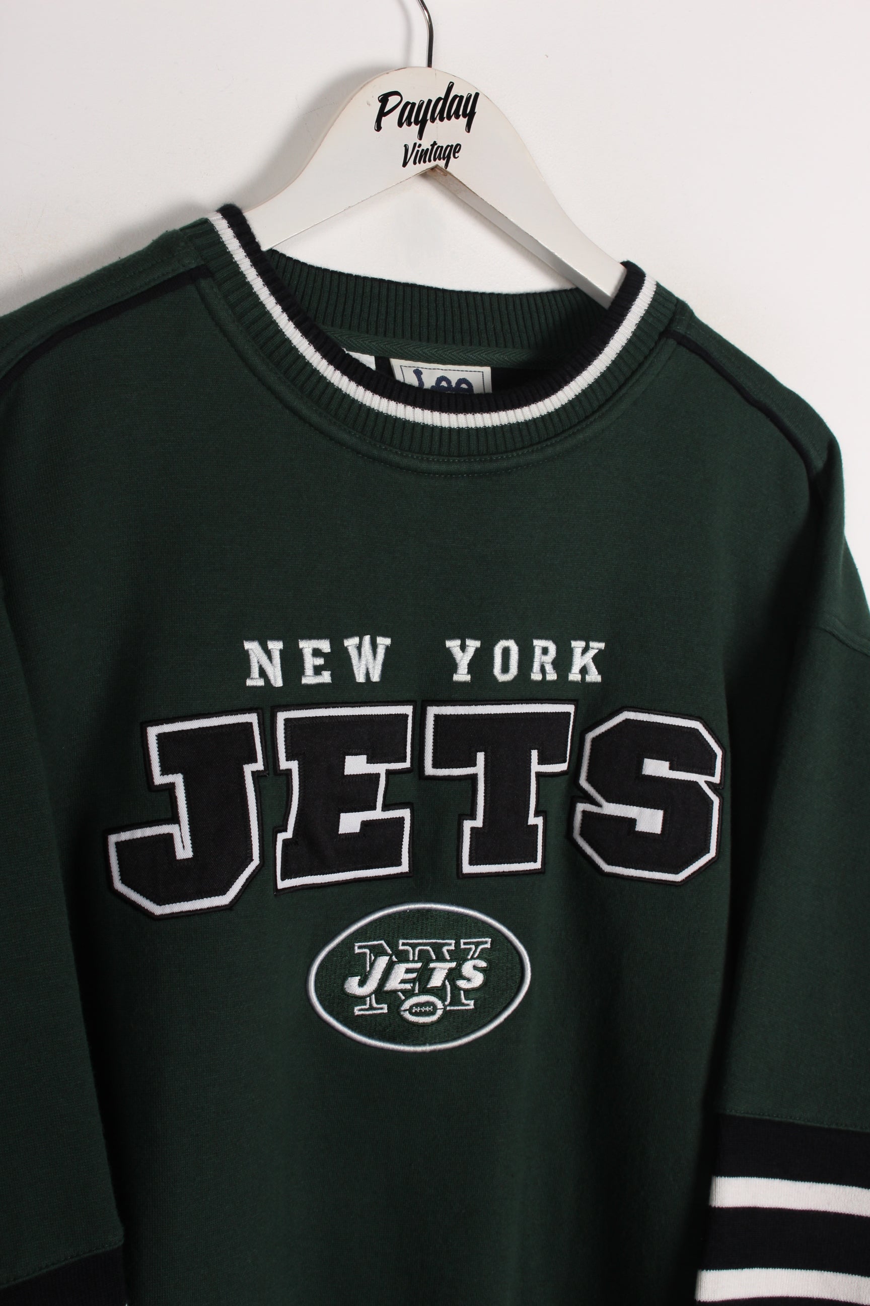 90 s New York Jets Sweatshirt Green Large