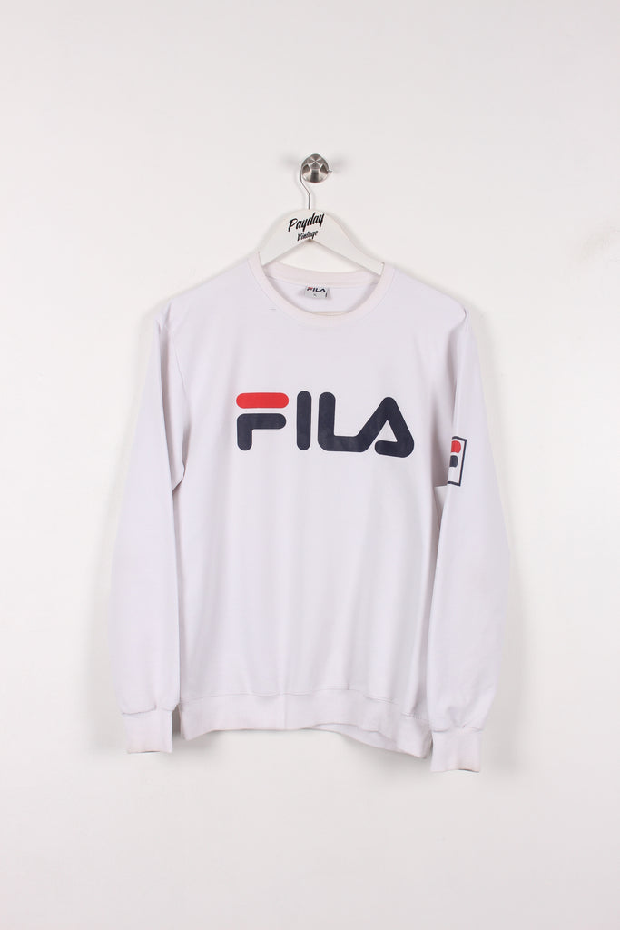 Fila Sweatshirt White Medium - Payday Vintage