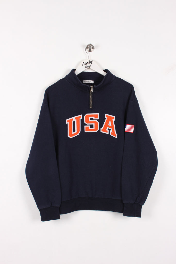 90's USA Sweatshirt Navy Medium - Payday Vintage