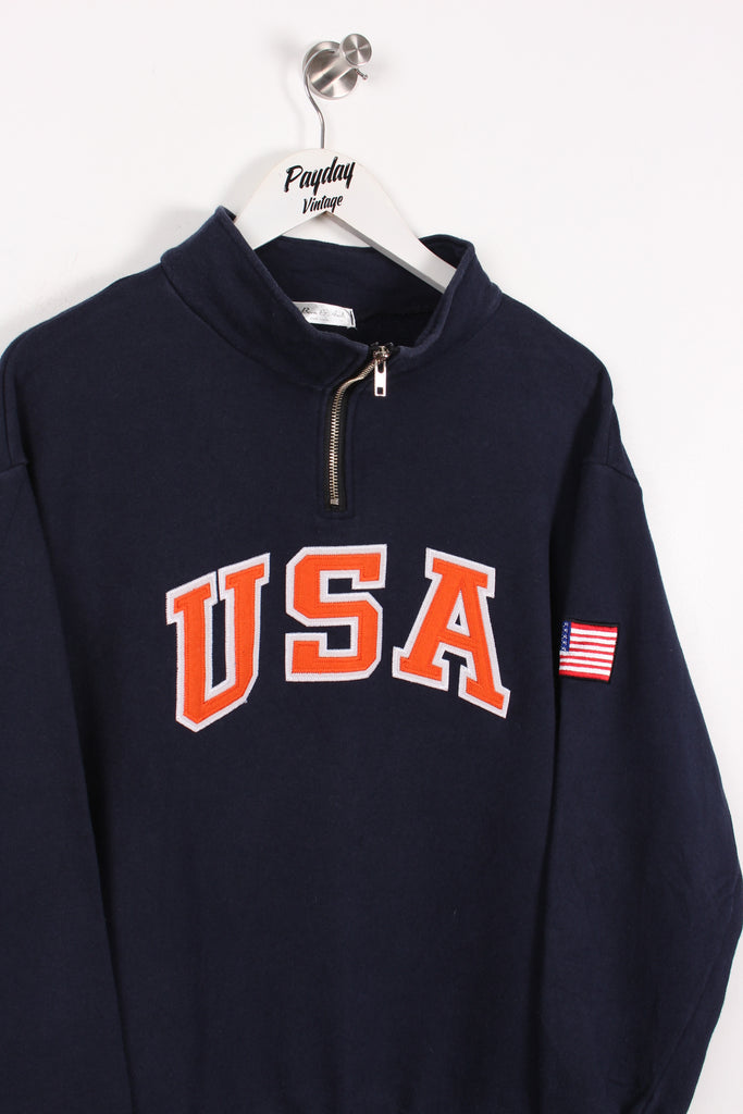 90's USA Sweatshirt Navy Medium - Payday Vintage