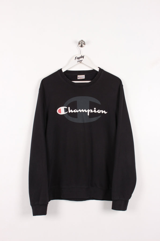 Champion Sweatshirt Black Large - Payday Vintage
