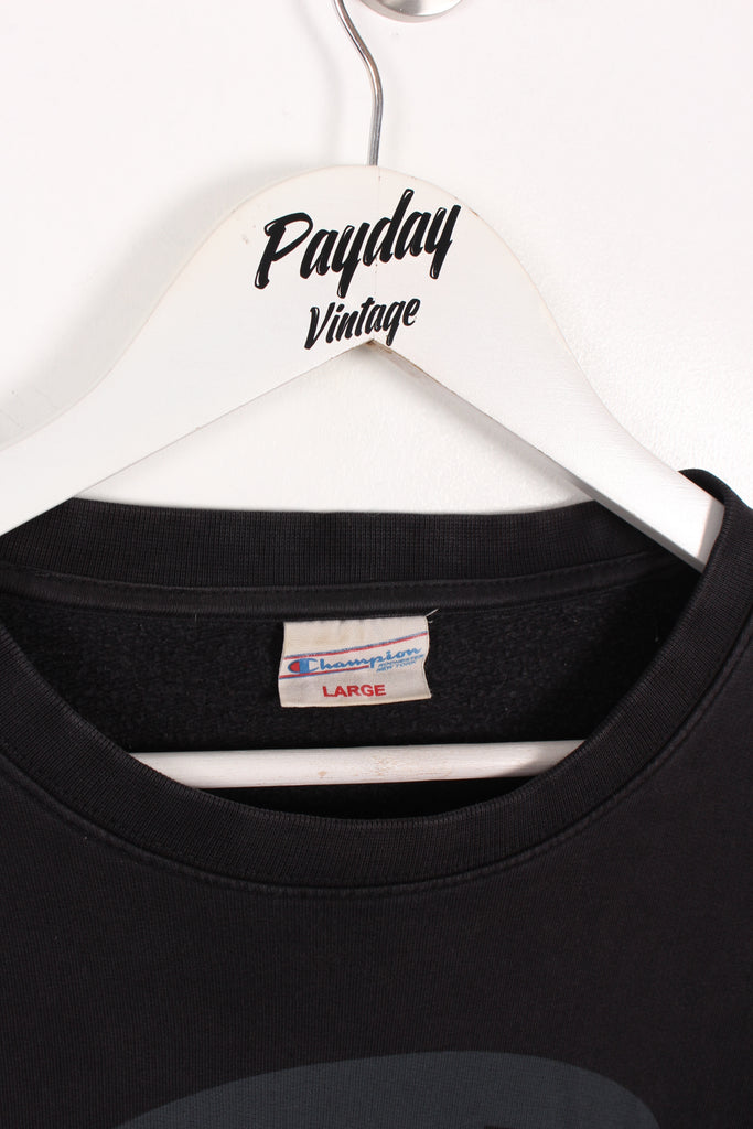 Champion Sweatshirt Black Large - Payday Vintage