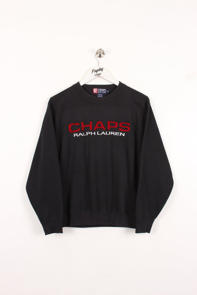 90's Chaps Ralph Lauren Sweatshirt Black Medium - Payday Vintage