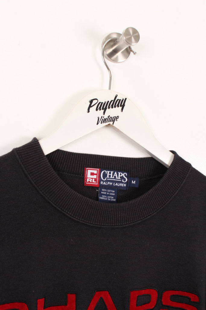 90's Chaps Ralph Lauren Sweatshirt Black Medium - Payday Vintage
