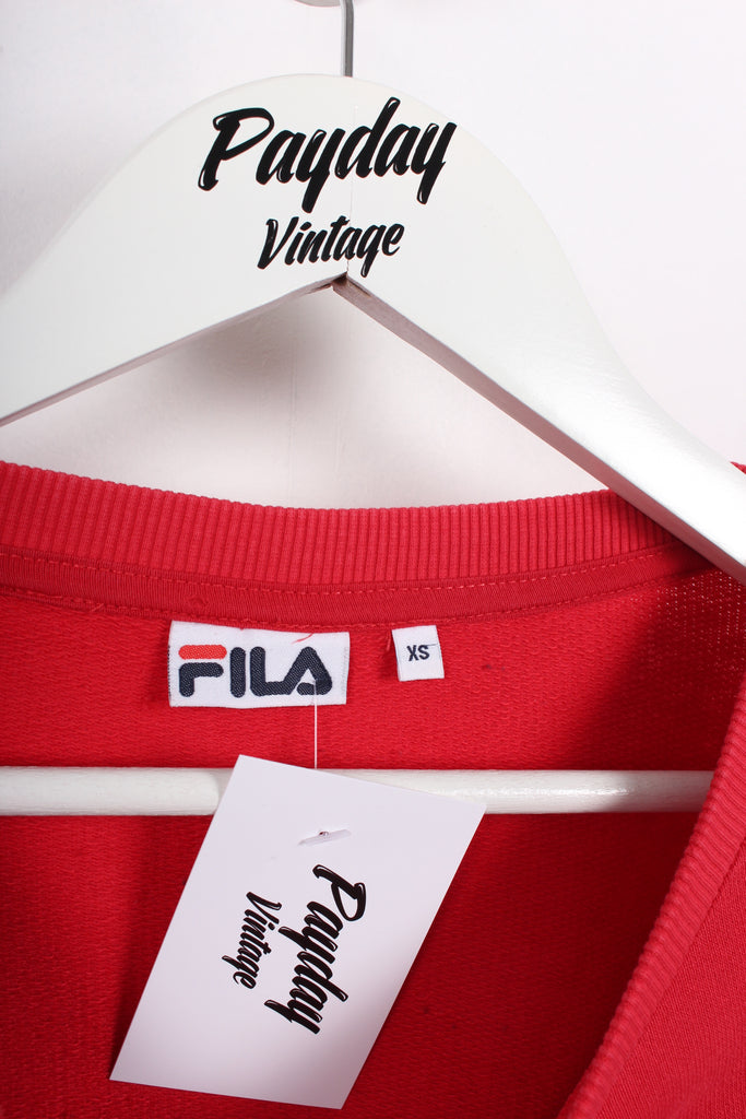 Fila Sweatshirt Red/Navy XS - Payday Vintage