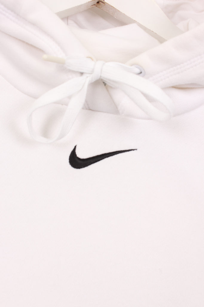 Nike Centre Swoosh Women's Hoodie White Medium - Payday Vintage