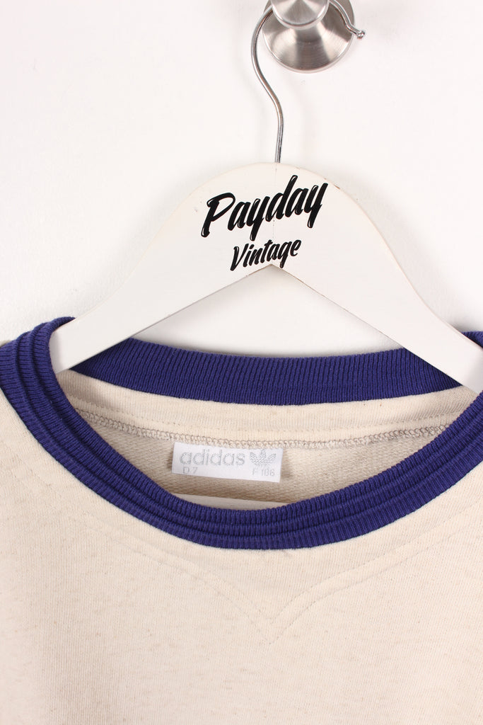90's Adidas Graphic Sweatshirt Grey/Purple Medium - Payday Vintage