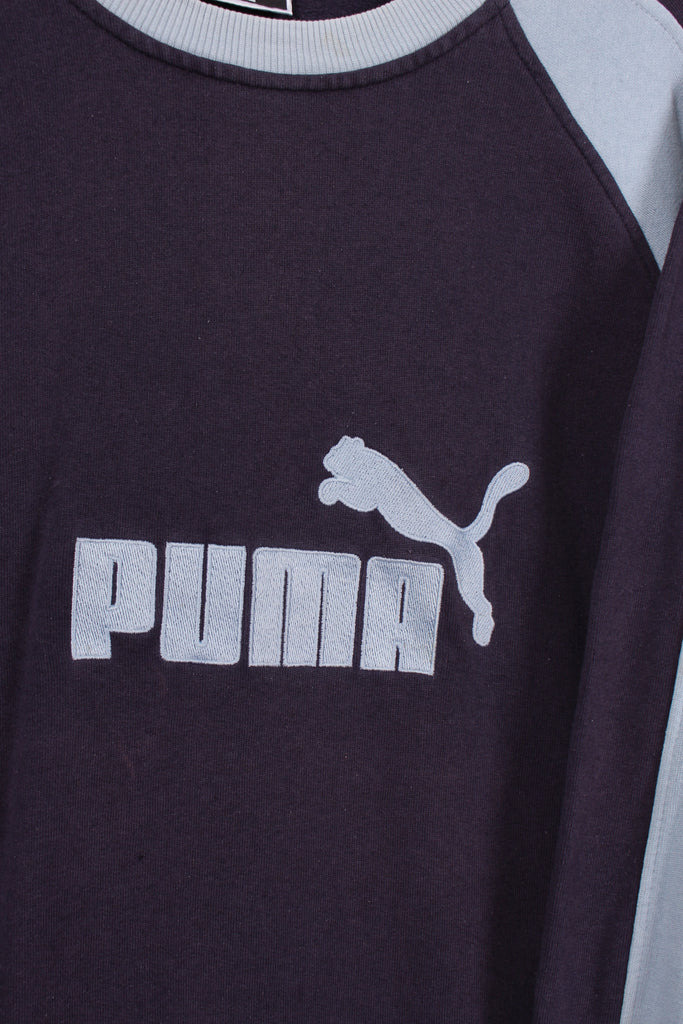 Puma Sweatshirt Navy/Baby Blue XL - Payday Vintage
