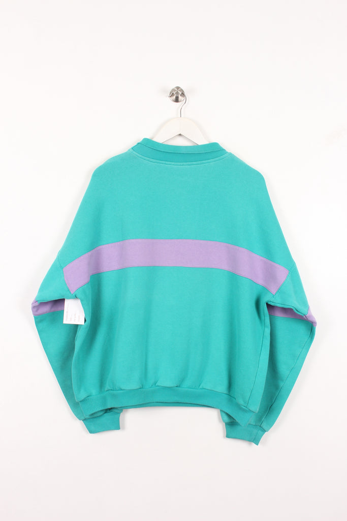 90's RARE Adidas Hockey Sweatshirt Teal Medium - Payday Vintage