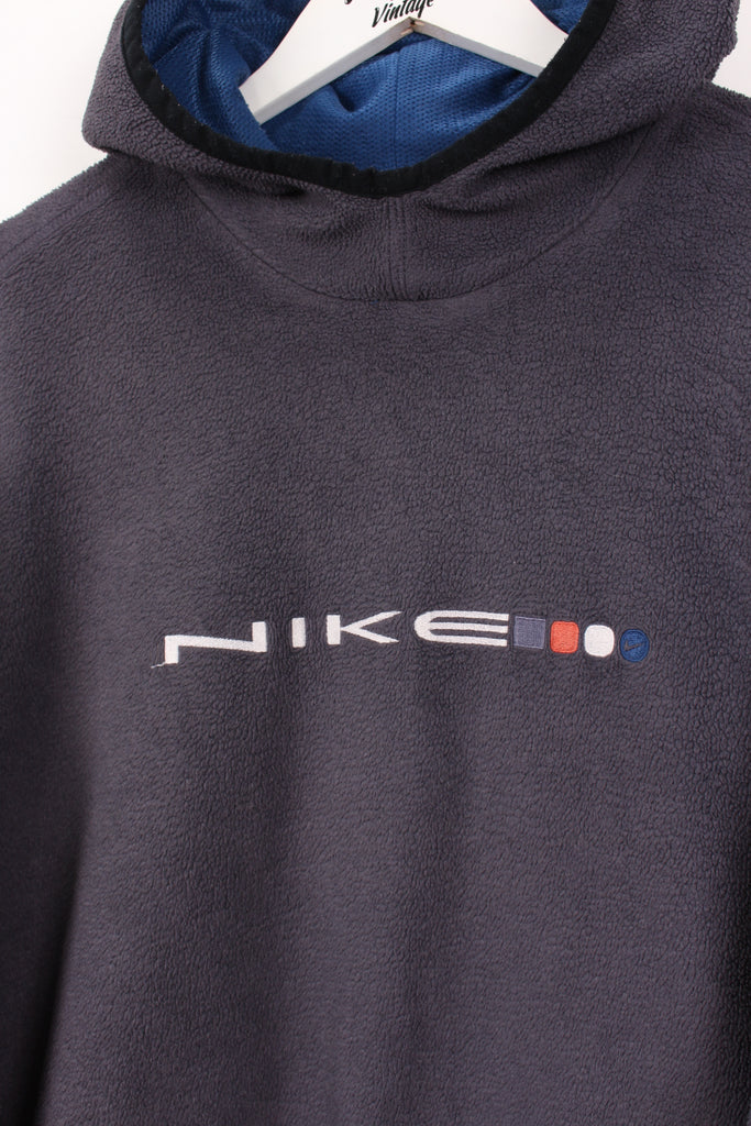90's Nike Fleece Hoodie Grey XL - Payday Vintage