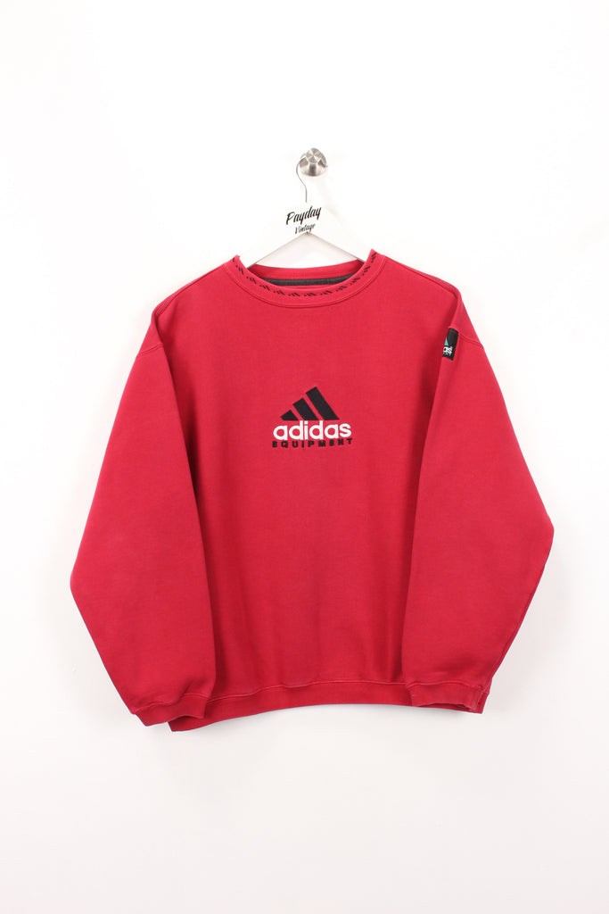 90's Adidas Equipment Sweatshirt Red Medium - Payday Vintage