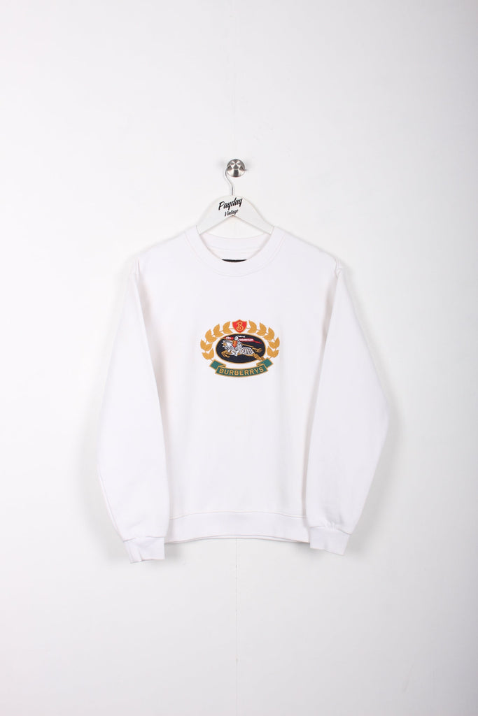 Burberrys Crest Sweatshirt White Small - Payday Vintage