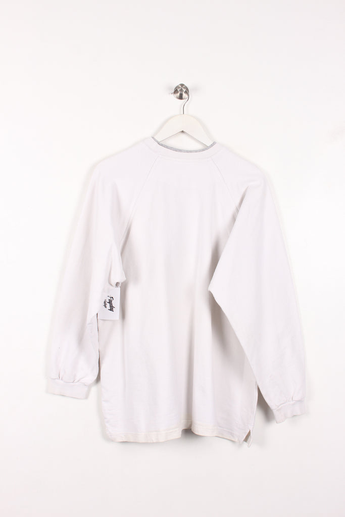 Calvin Klein Bootleg Sweatshirt White Large - Payday Vintage