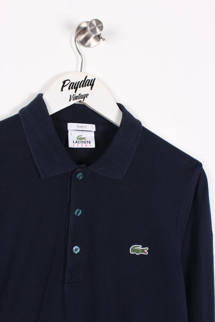 Lacoste Long Sleeve Polo Navy Small - Payday Vintage