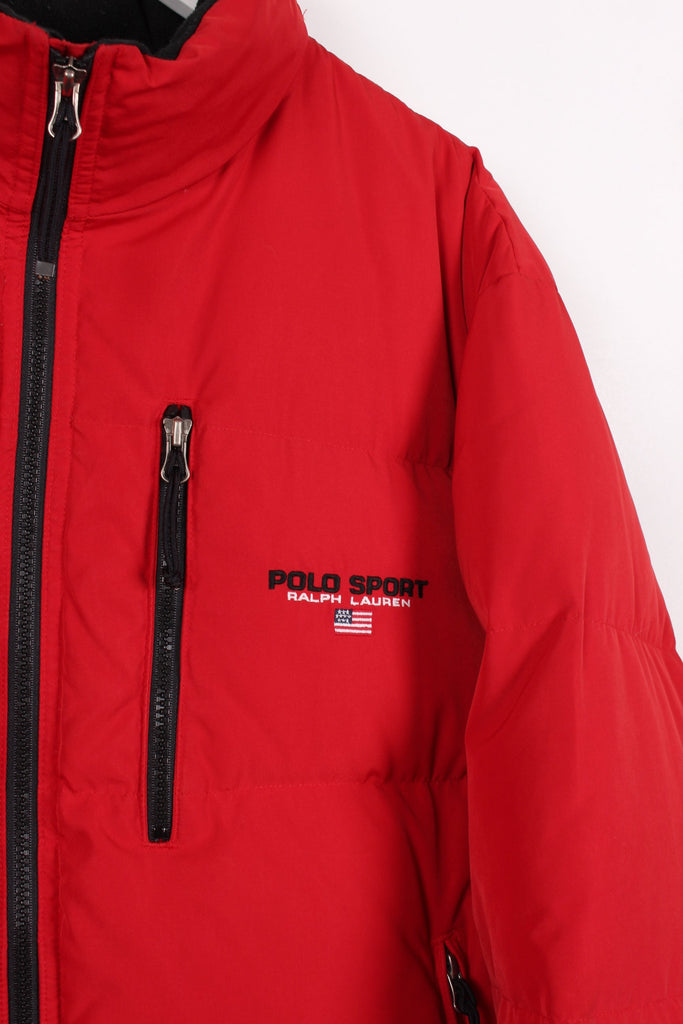 90's Polo Sport Puffer Red XL - Payday Vintage