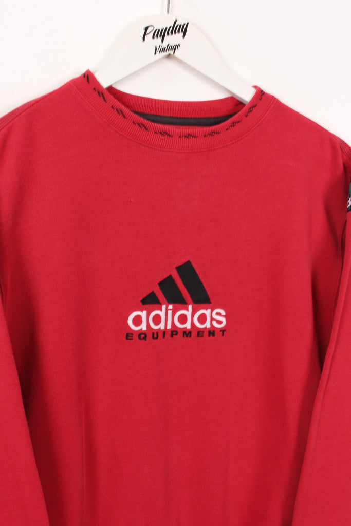90's Adidas Equipment Sweatshirt Red Small - Payday Vintage
