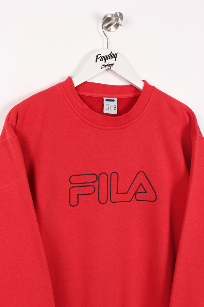 Fila Sweatshirt Red Large - Payday Vintage