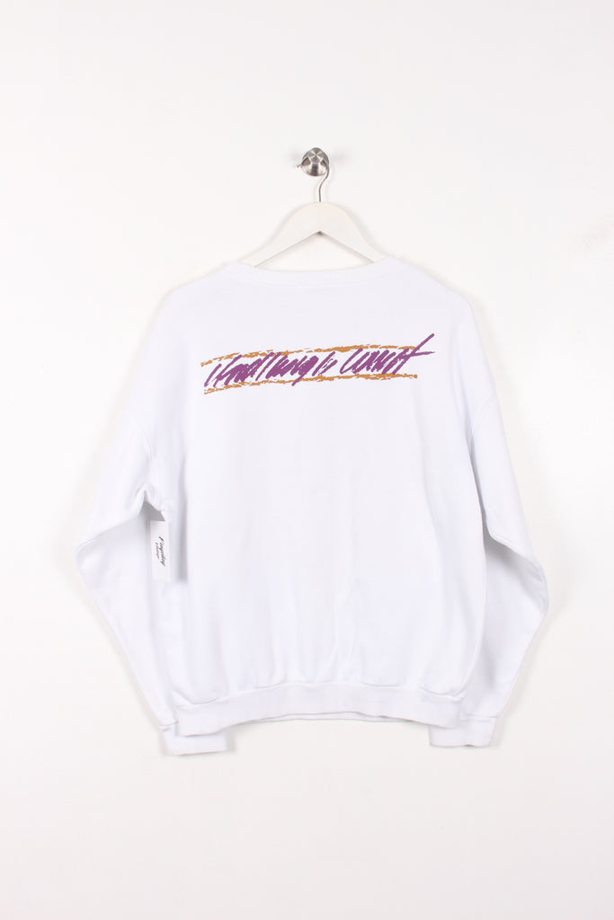 90's Nike Graphic Sweatshirt White Medium - Payday Vintage