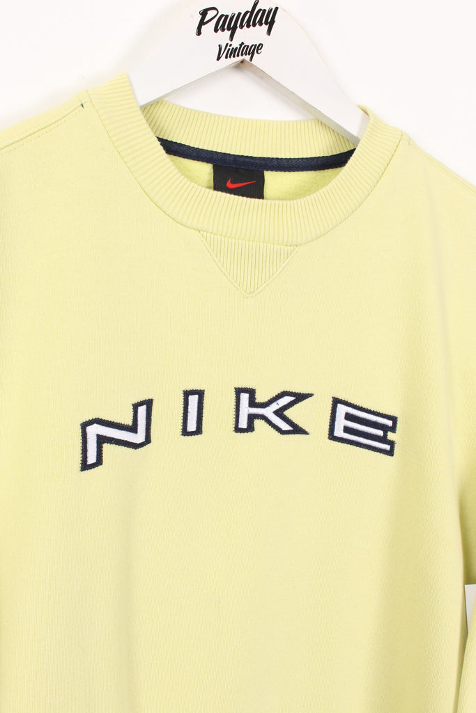 90's Nike Kids Sweatshirt Yellow Small - Payday Vintage