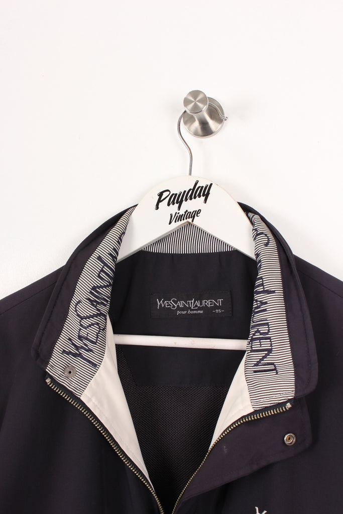 Yves Saint Laurent Harrington Jacket Navy Small - Payday Vintage