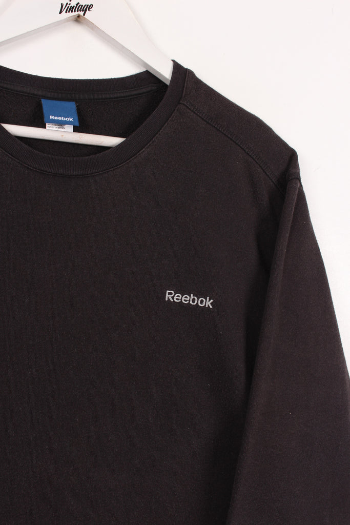 Reebok Sweatshirt Black Large - Payday Vintage