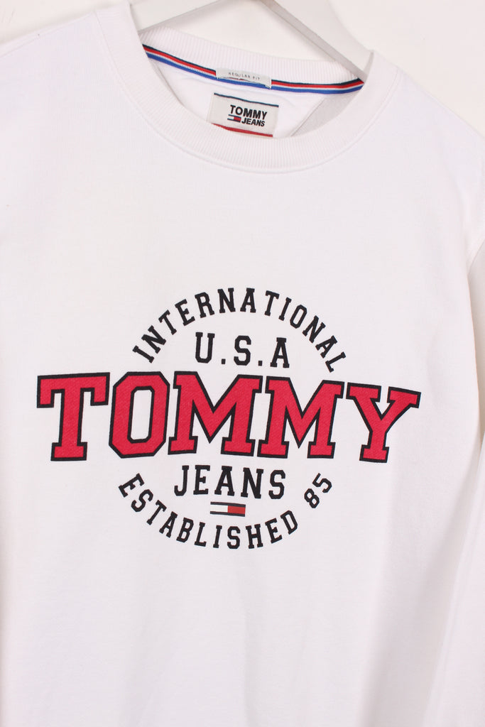 Tommy Hilfiger Sweatshirt White Large - Payday Vintage