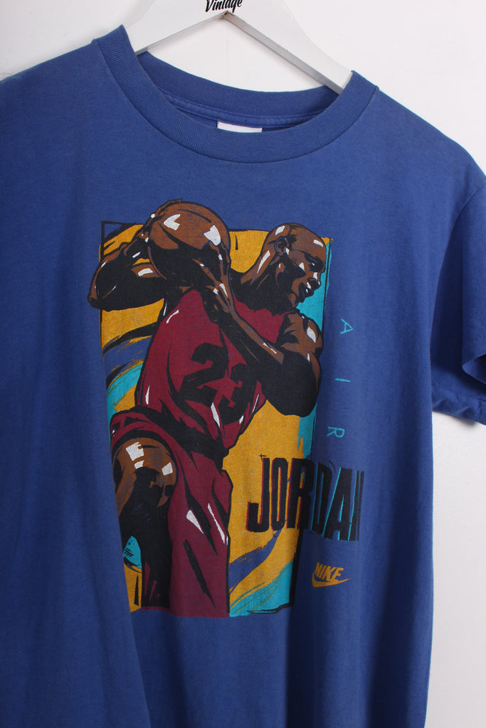 90's RARE Nike Jordan T-Shirt Blue XS - Payday Vintage